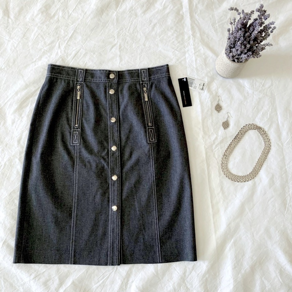 Grace Dane Lewis Denim Pencil Skirt